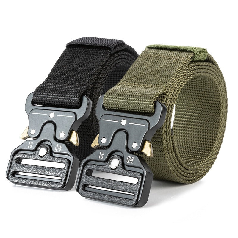 Cobra Tactical Belt Mens Outdoor Nylon Buckle Belt Student Military Training Cargo Pants Belt