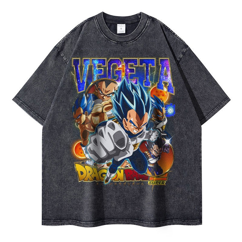 Vegeta Bejita T-shirts Oversized Anime Dragon Ball T Shirt