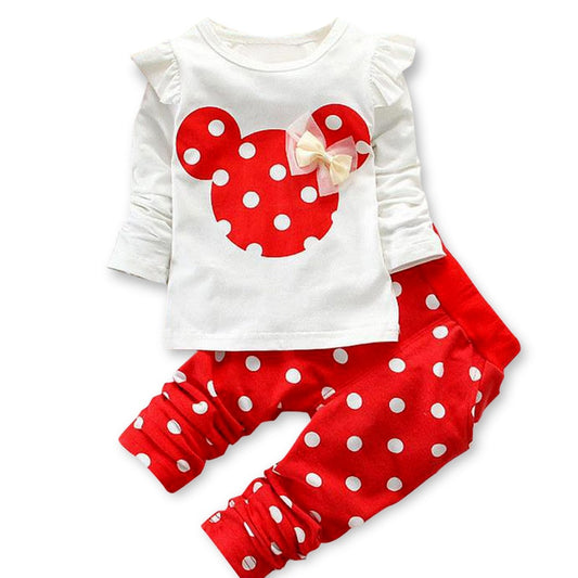 Girls Clothing Set T-shirt+pants 2 pcs Kids Clothes