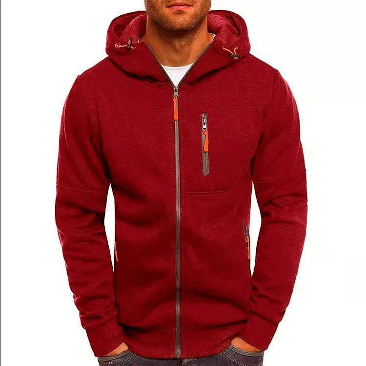 Men's sports, fitness, leisure hoodie,hooded jacket