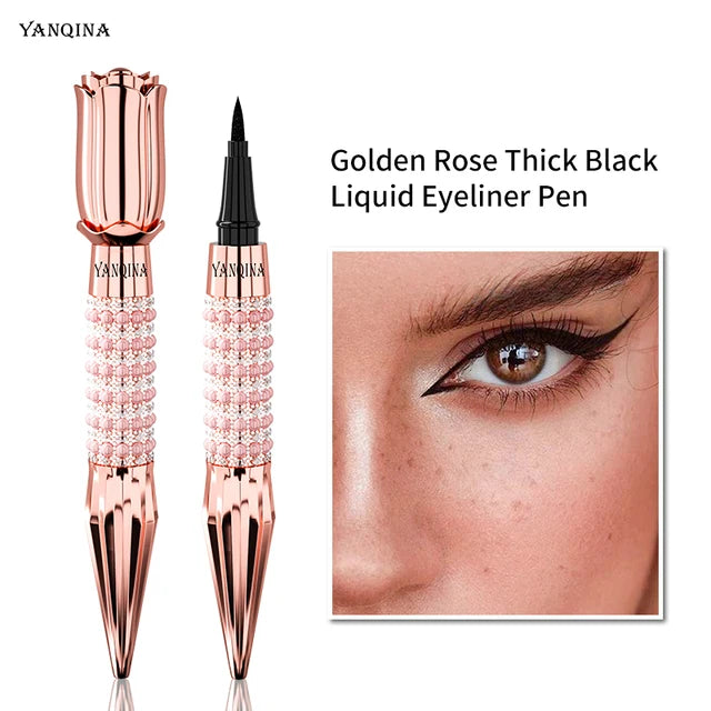 Fast Quick Dry Queen Luxury Eyeliner Soft Smooth Eye Liner Waterproof Eyeliner Cosmetics Black Eyeliner Pen Eyes Makeup