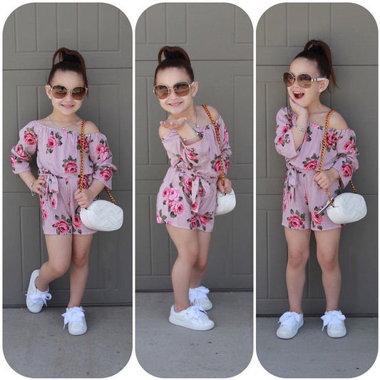 Girl Jumpsuits 12m-5Y US Kids Baby Girl Romper Floral Jumpsuit Sunsuit Summer Outfits Clothes