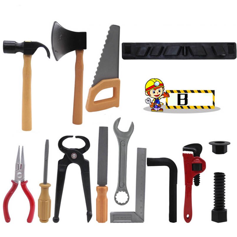 14Pcs/set Repair Drill Tools Toys For Boys Pretend Play Model DIY Tool Play House Garden Toy Kit Children Gifts