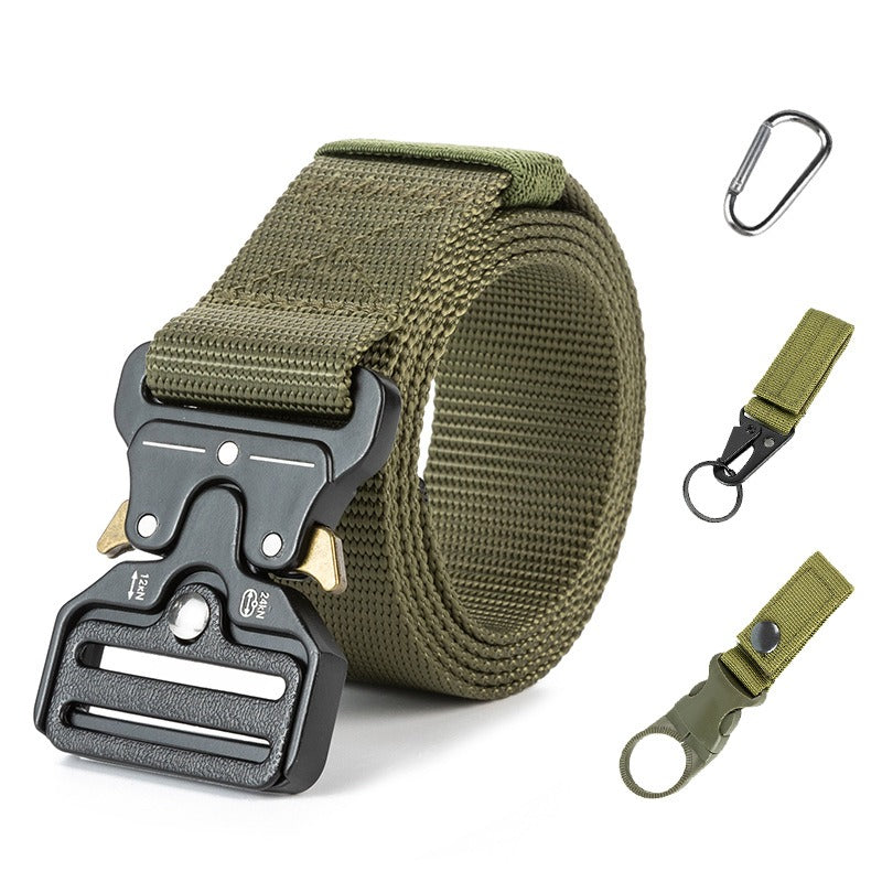 Cobra Tactical Belt Mens Outdoor Nylon Buckle Belt Student Military Training Cargo Pants Belt