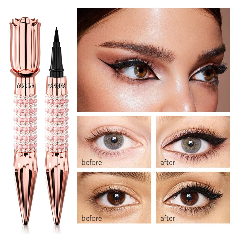 Fast Quick Dry Queen Luxury Eyeliner Soft Smooth Eye Liner Waterproof Eyeliner Cosmetics Black Eyeliner Pen Eyes Makeup