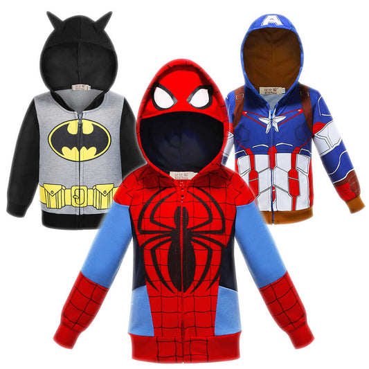 Boys Hoodies Spider Sweatshirt Kids Sportswear Little Boy Super Hero Tracksuit Buzz Lightyear Fancy Clothes