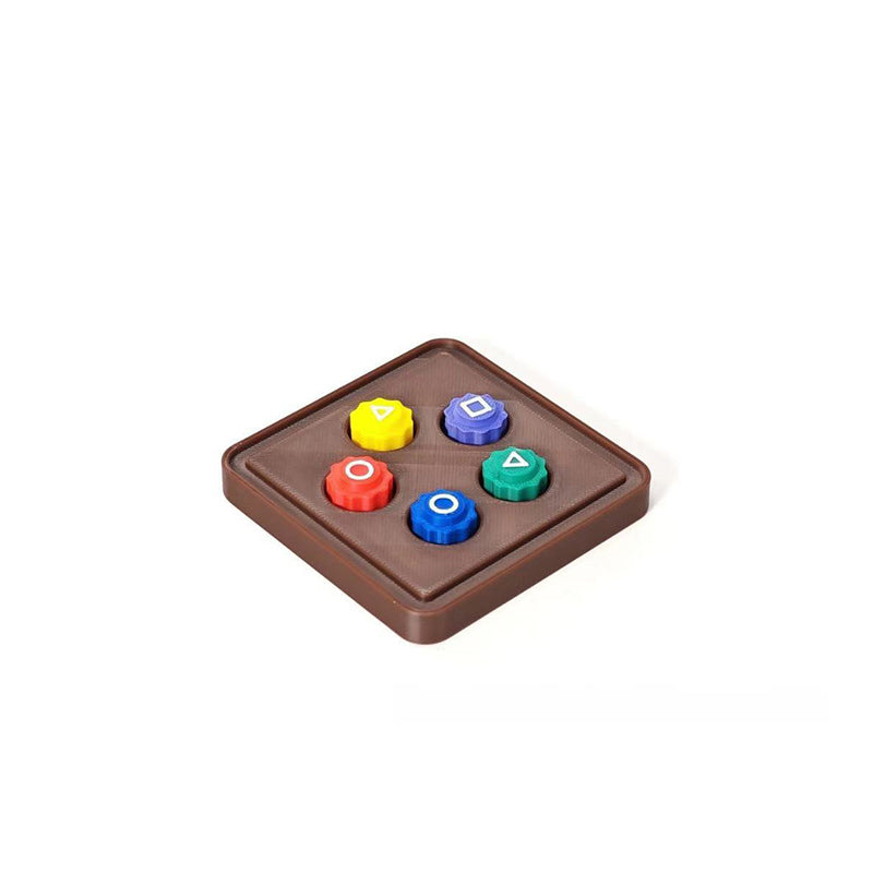 New Korean Gonggi Game Set with 5 Stones & Round Case.