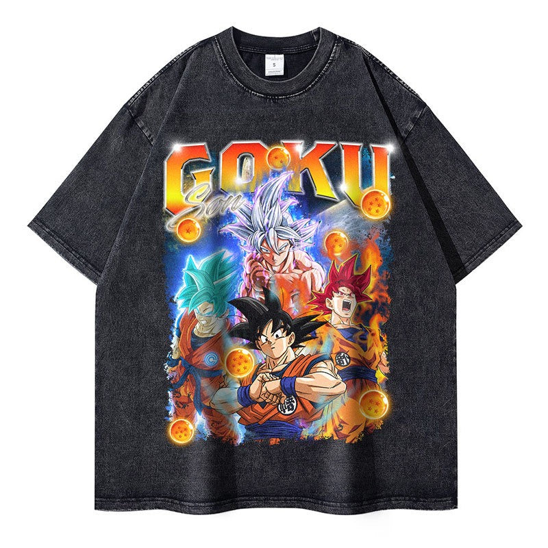 Vegeta Bejita T-shirts Oversized Anime Dragon Ball T Shirt