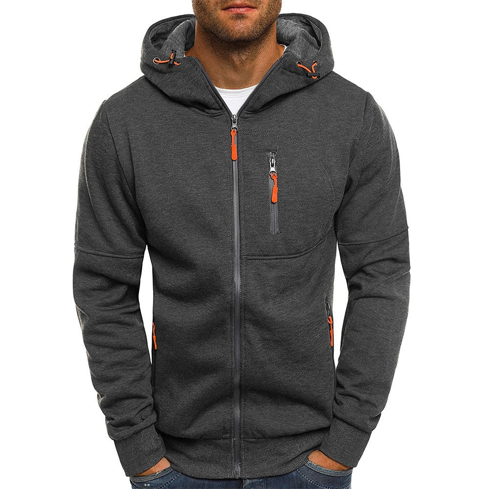 Men's sports, fitness, leisure hoodie,hooded jacket