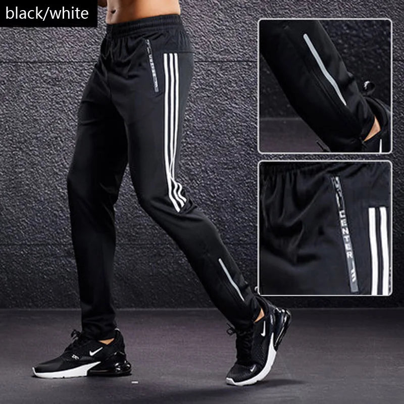 Sport/Jogging Pants Men Running Pants With Zipper Pockets Training