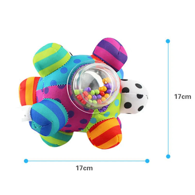 Baby Toys Fun Little Loud Bell Baby Ball Rattles Toy Develop Baby Intelligence Grasping Toy HandBell Rattle Toys For Baby/Infant