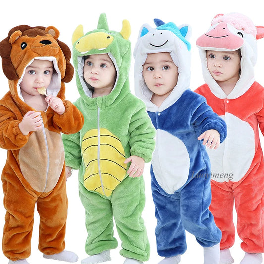 Baby Rompers Toddler Animal Jumpsuit Infant Clothes Pyjamas Kids