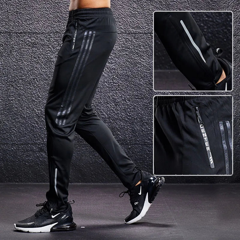 Sport/Jogging Pants Men Running Pants With Zipper Pockets Training